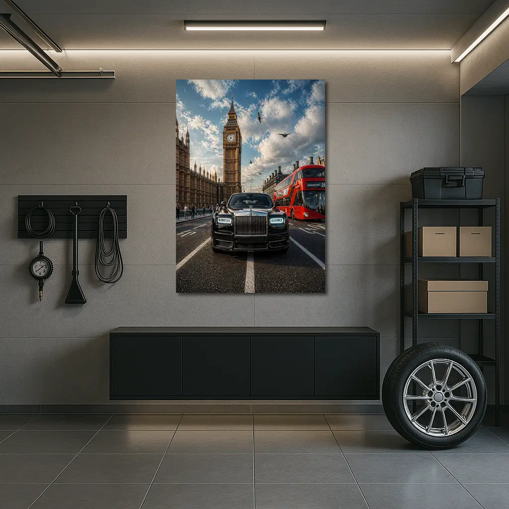 Rolls Royce Phantom London Big Ben Street – Wall Art