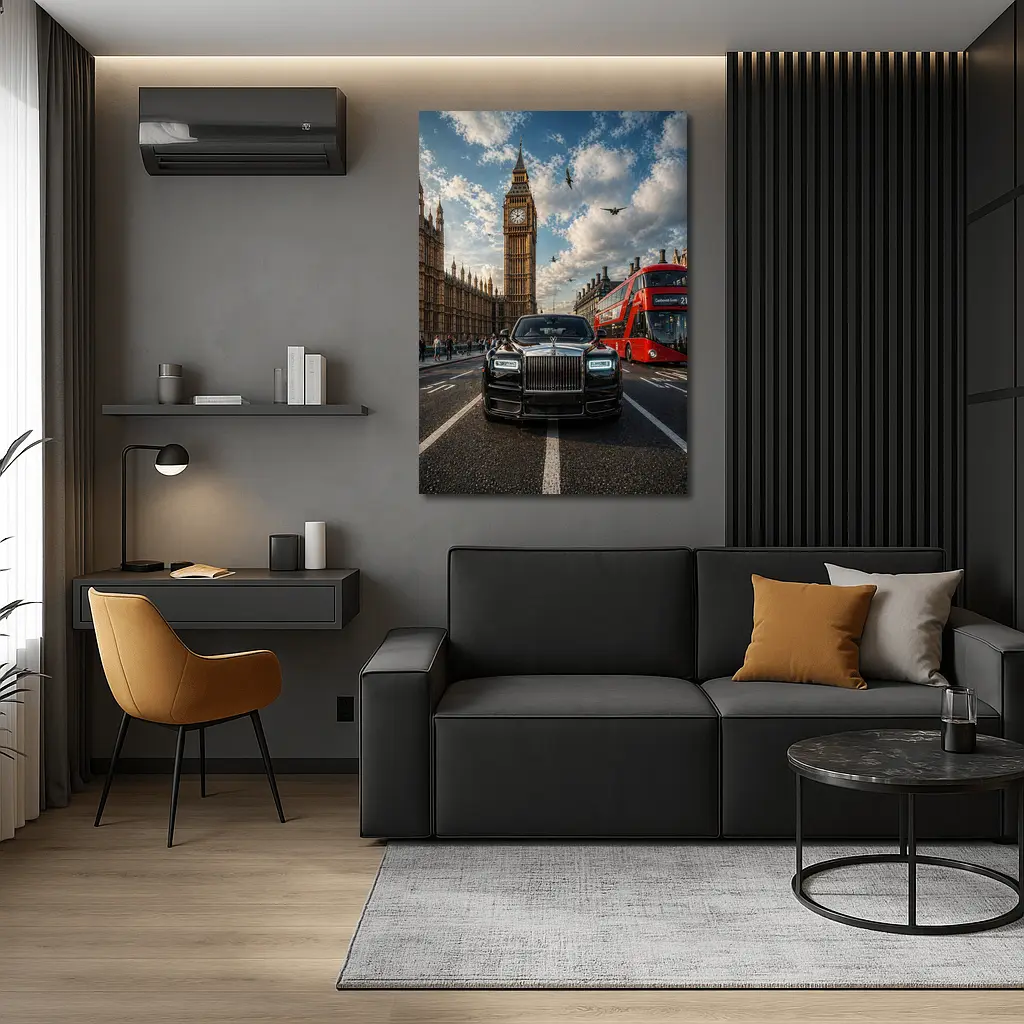 Rolls Royce Phantom London Big Ben Street – Wall Art