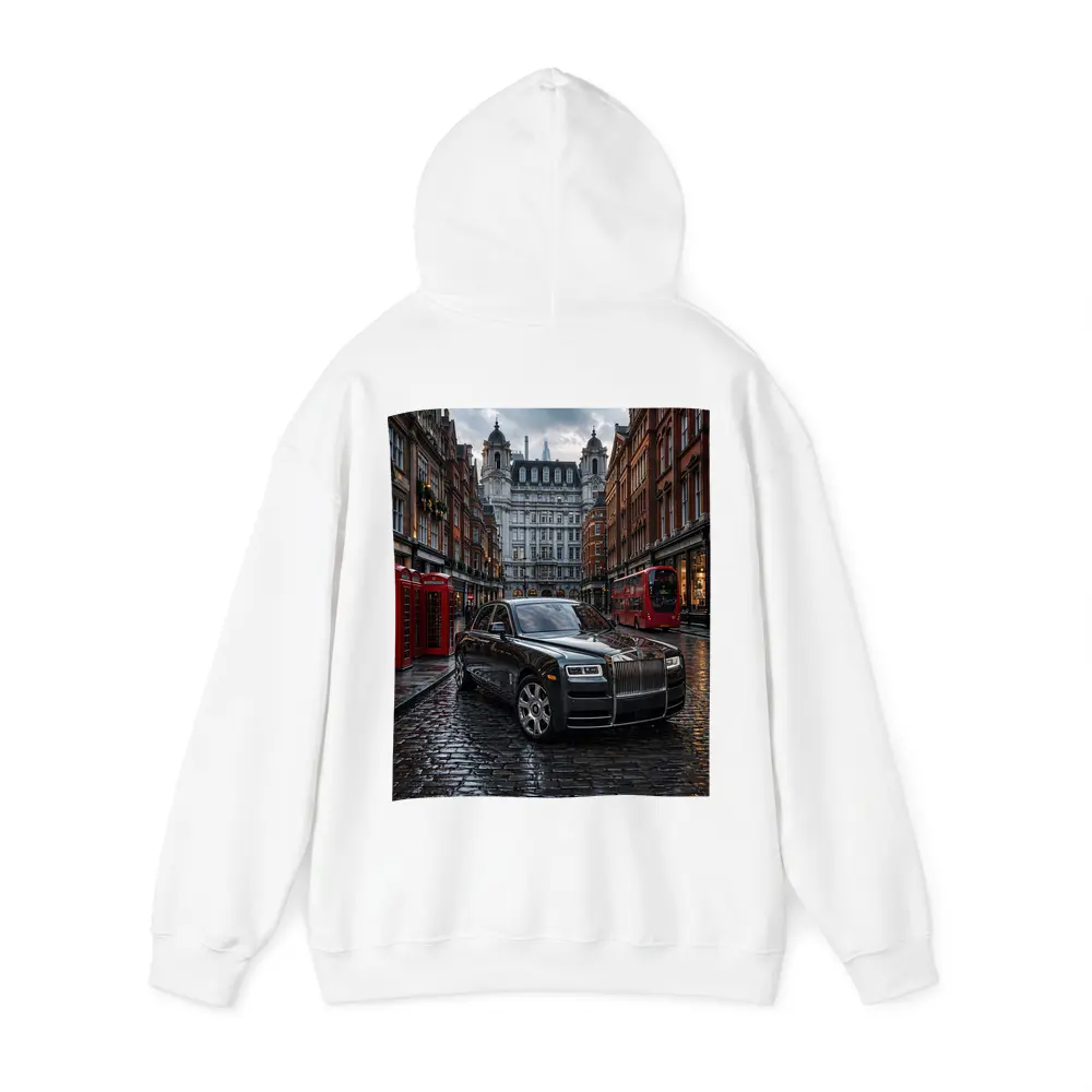 Rolls Royce Ghost London Wet Cobblestone Street – Hoodies