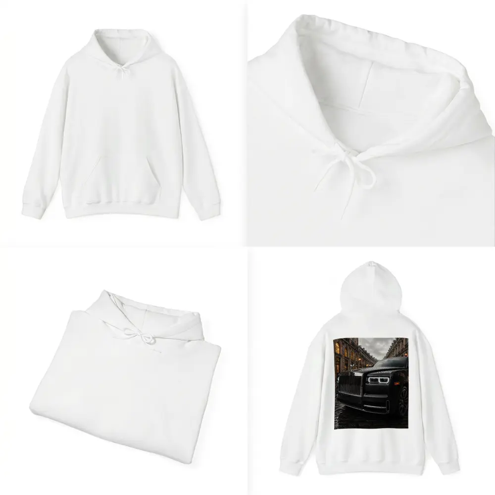 Rolls Royce Cullinan Black Rainy Paris Street – Hoodies