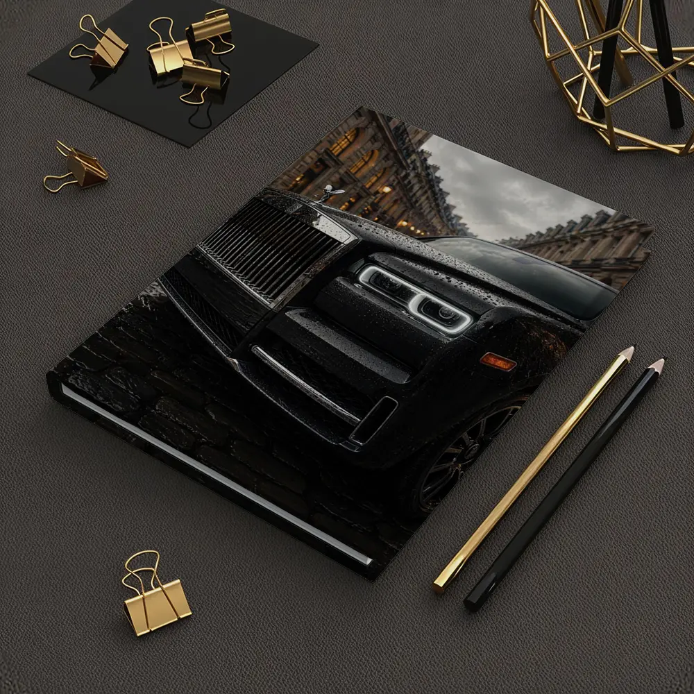 Rolls Royce Cullinan Black Rainy Paris Street – Notebooks