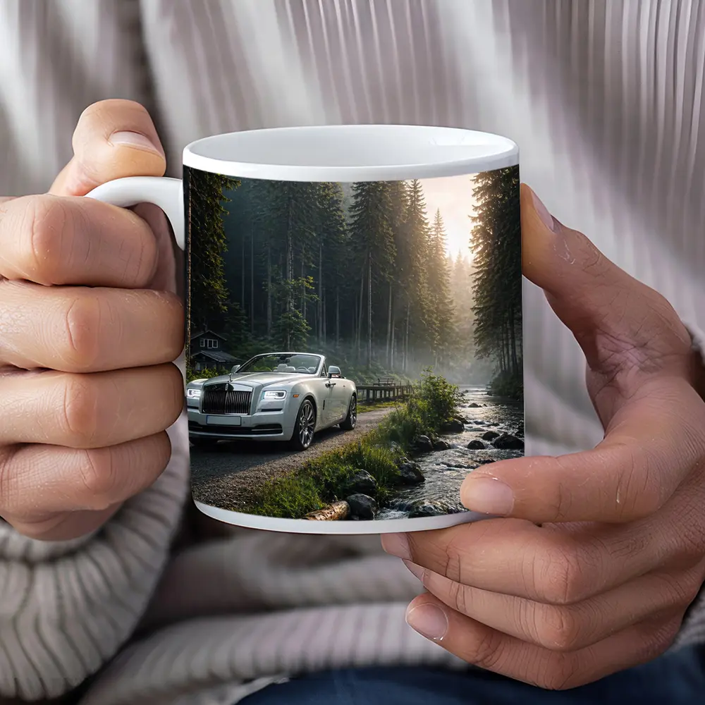Rolls Royce Dawn White Forest Road – Mugs