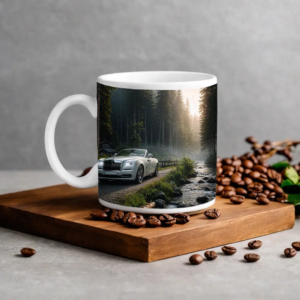Rolls Royce Dawn White Forest Road – Mugs