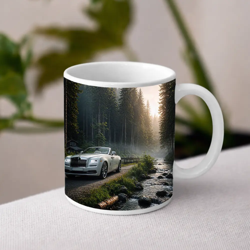 Rolls Royce Dawn White Forest Road – Mugs