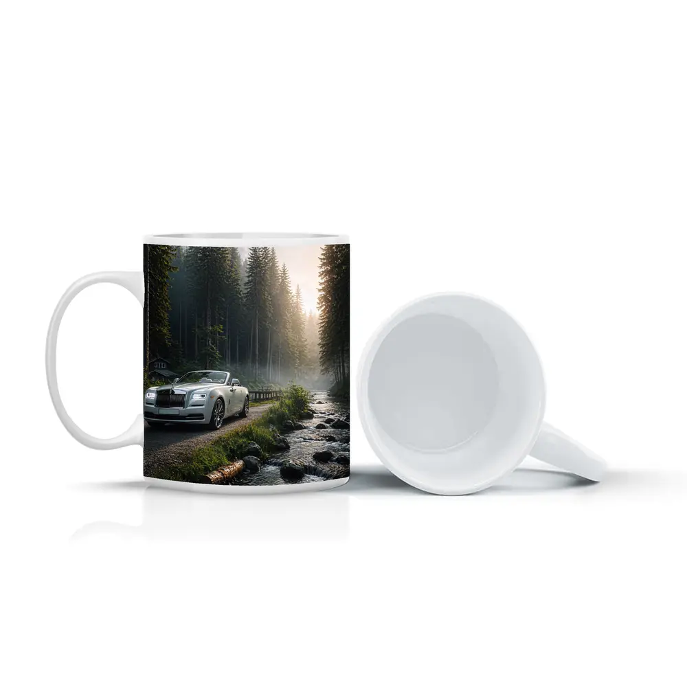 Rolls Royce Dawn White Forest Road – Mugs