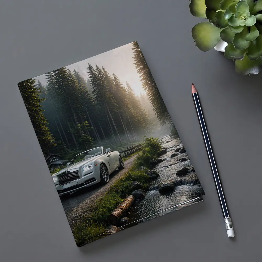 Rolls Royce Dawn White Forest Road – Notebooks