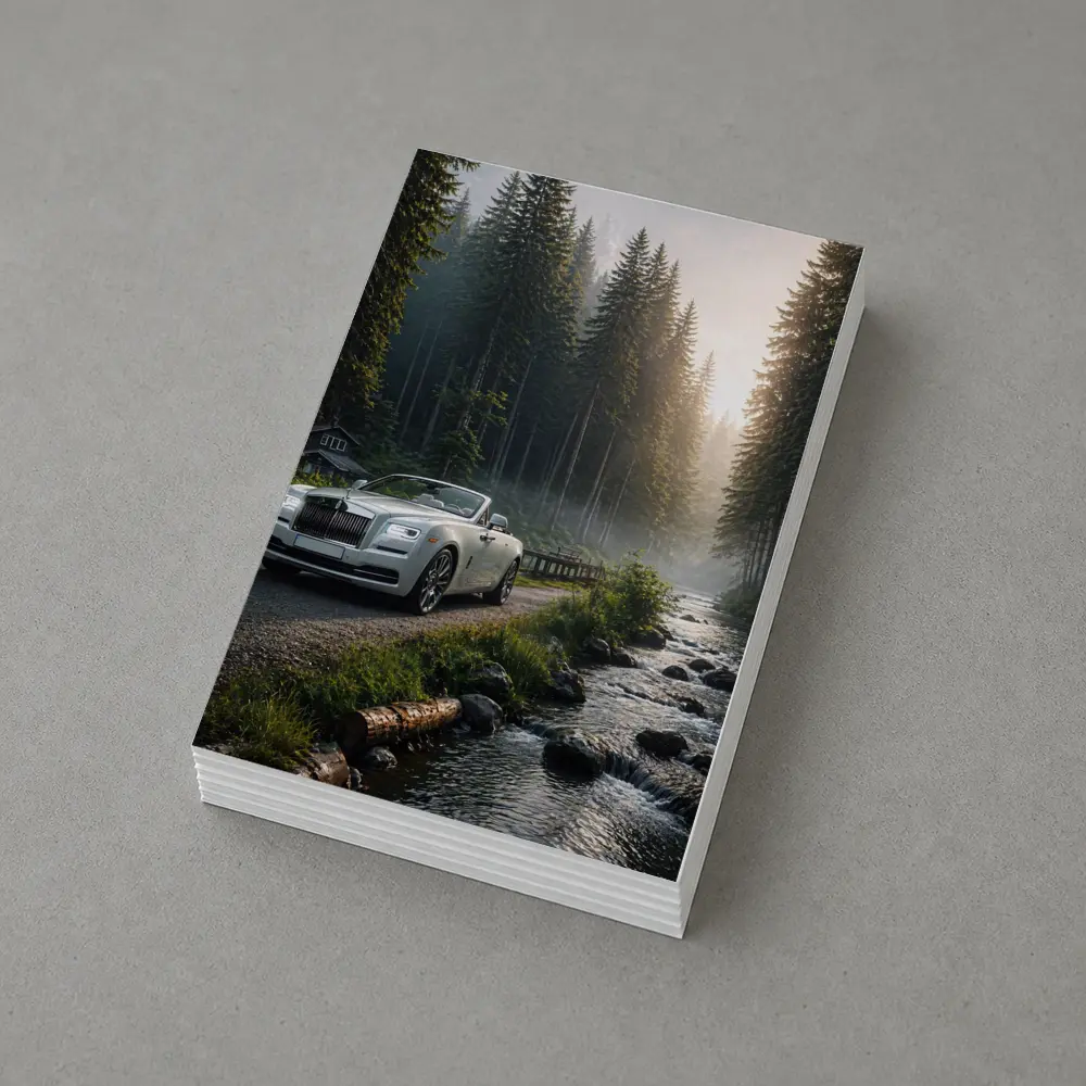 Rolls Royce Dawn White Forest Road – Postcards