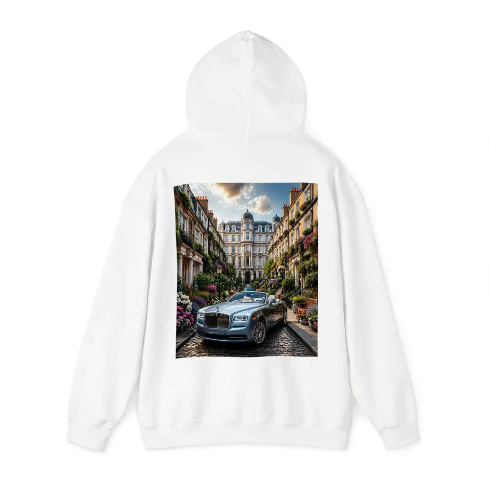 Rolls Royce Dawn On London Cobblestone Street – Hoodies