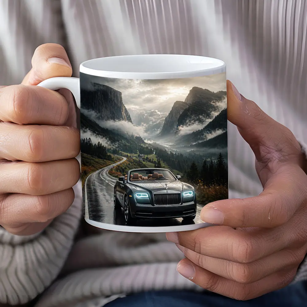 Rolls Royce Dawn Wet Mountain Road Drive – Mugs