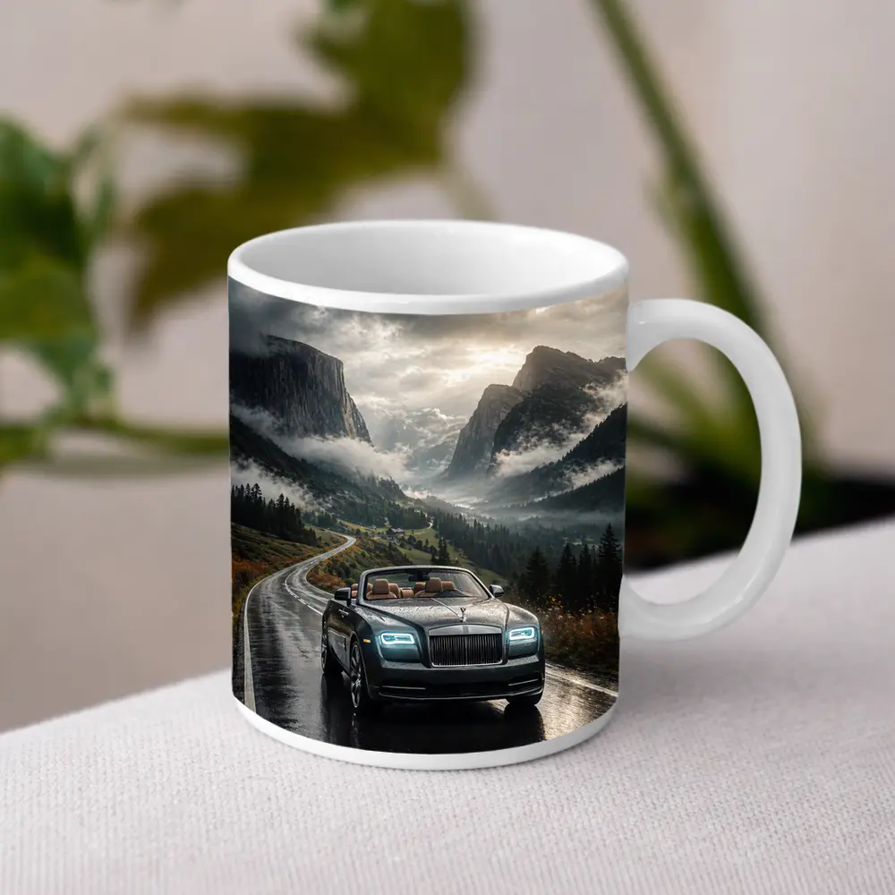 Rolls Royce Dawn Wet Mountain Road Drive – Mugs
