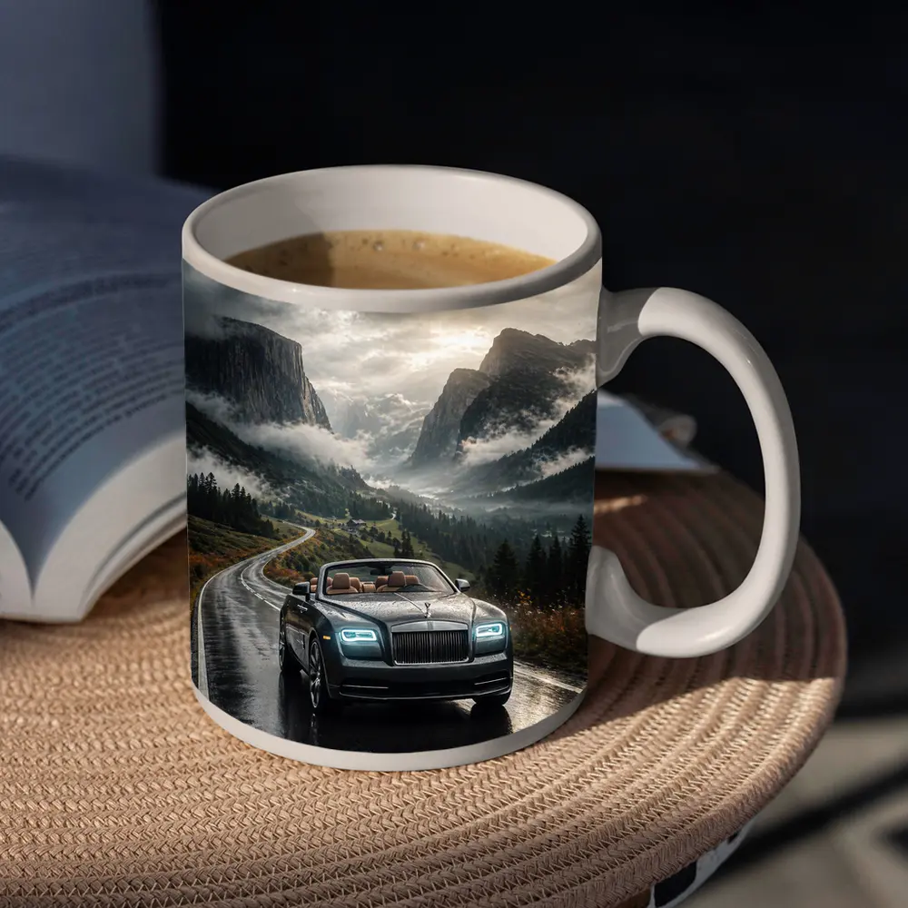 Rolls Royce Dawn Wet Mountain Road Drive – Mugs