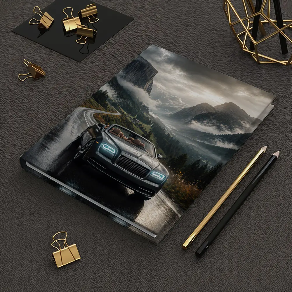 Rolls Royce Dawn Wet Mountain Road Drive – Notebooks