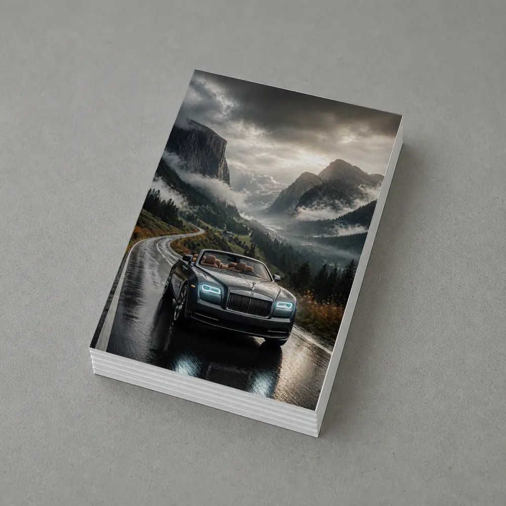 Rolls Royce Dawn Wet Mountain Road Drive – Postcards