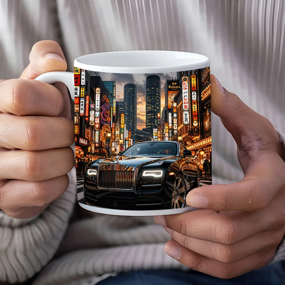Rolls Royce Dawn Tokyo City Night – Mugs