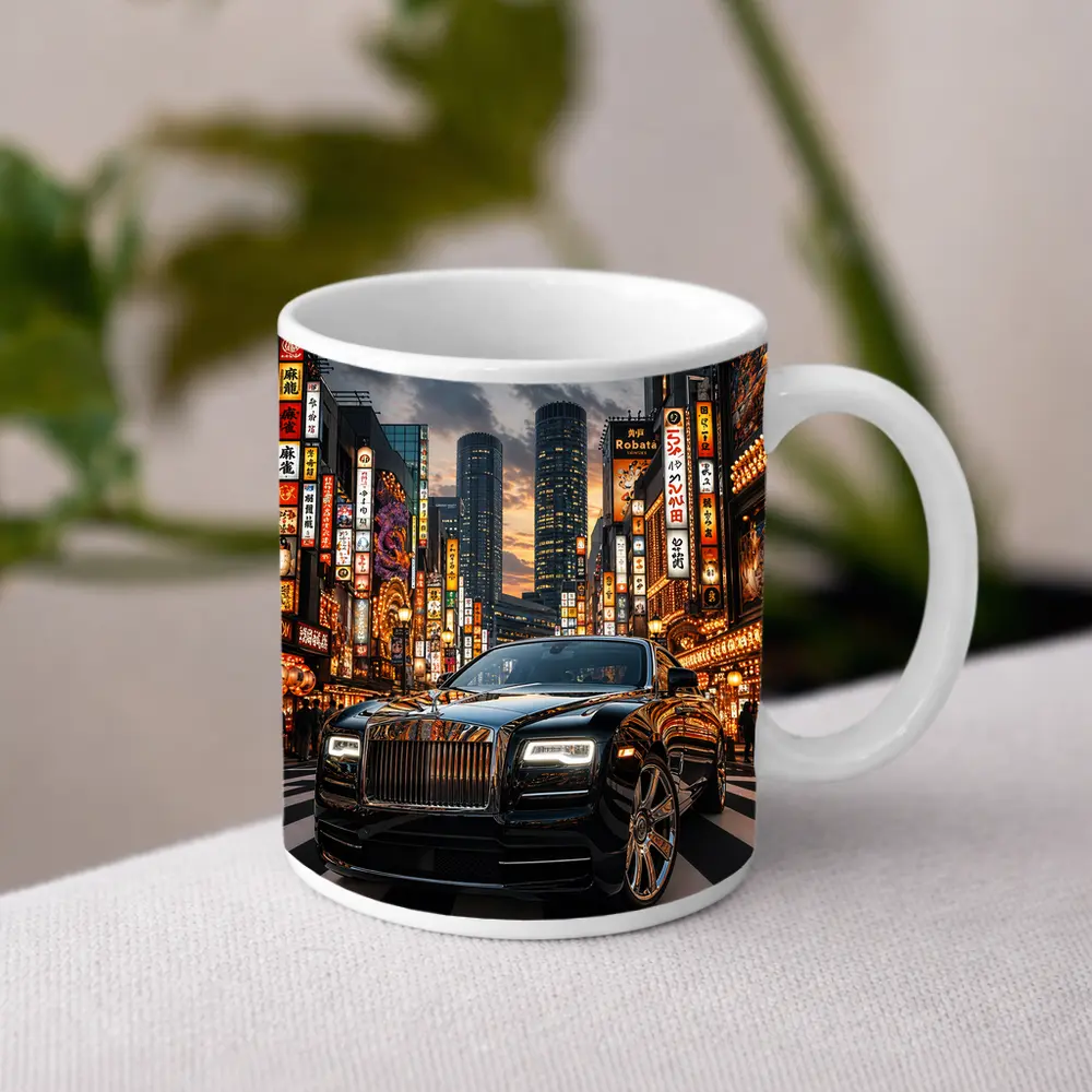 Rolls Royce Dawn Tokyo City Night – Mugs