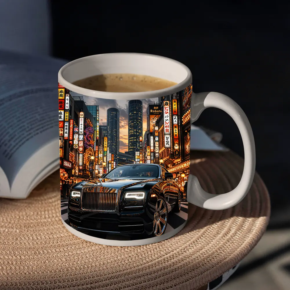 Rolls Royce Dawn Tokyo City Night – Mugs