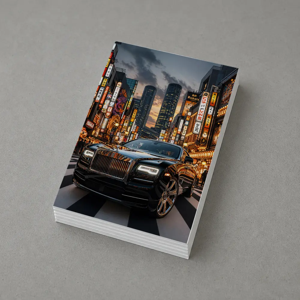 Rolls Royce Dawn Tokyo City Night – Postcards