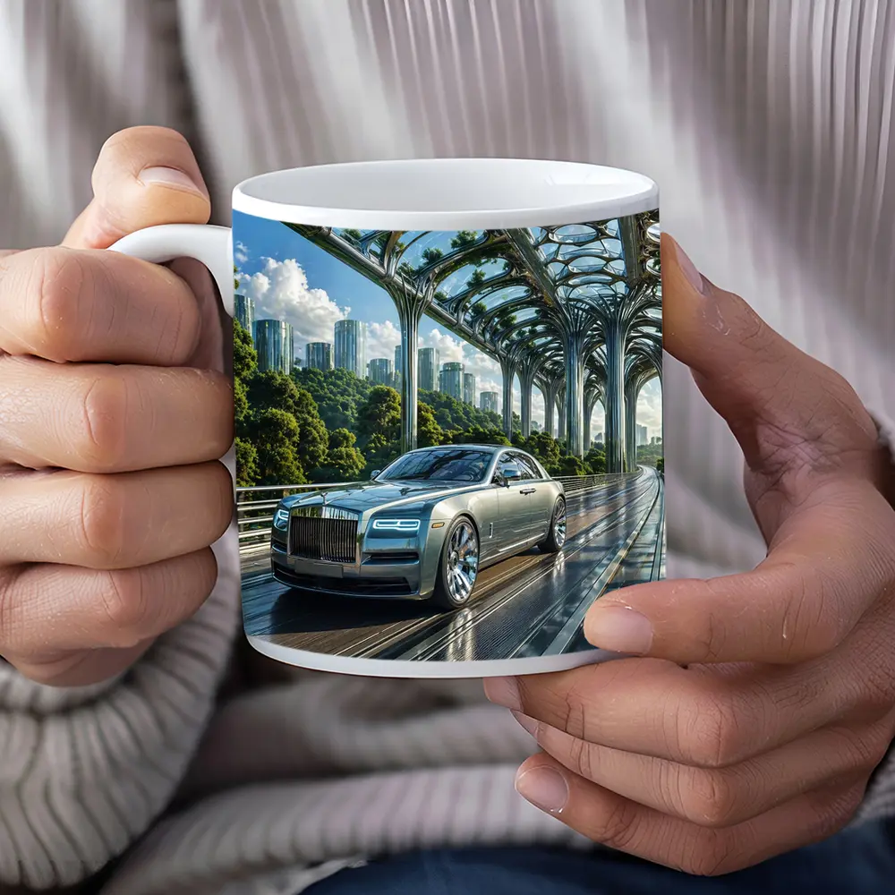 Rolls Royce Ghost Futuristic Bridge City – Mugs
