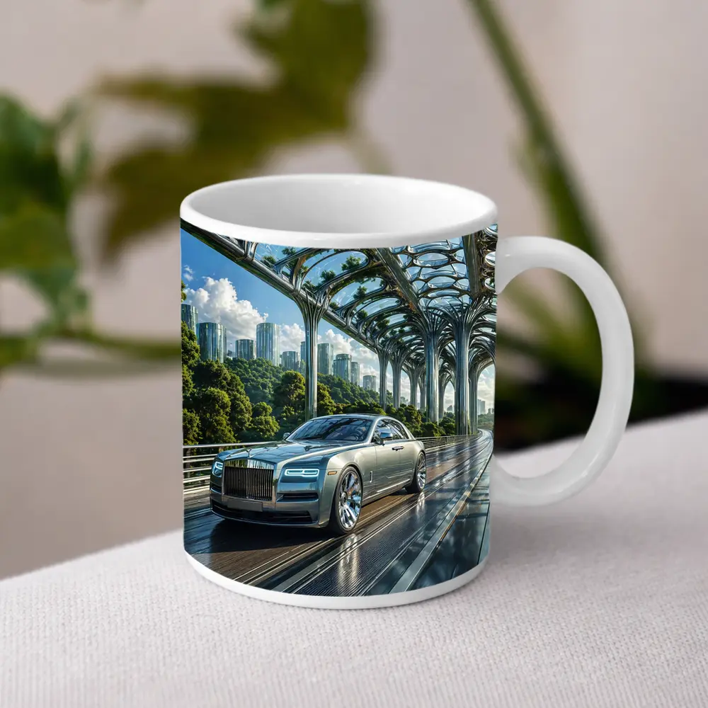 Rolls Royce Ghost Futuristic Bridge City – Mugs