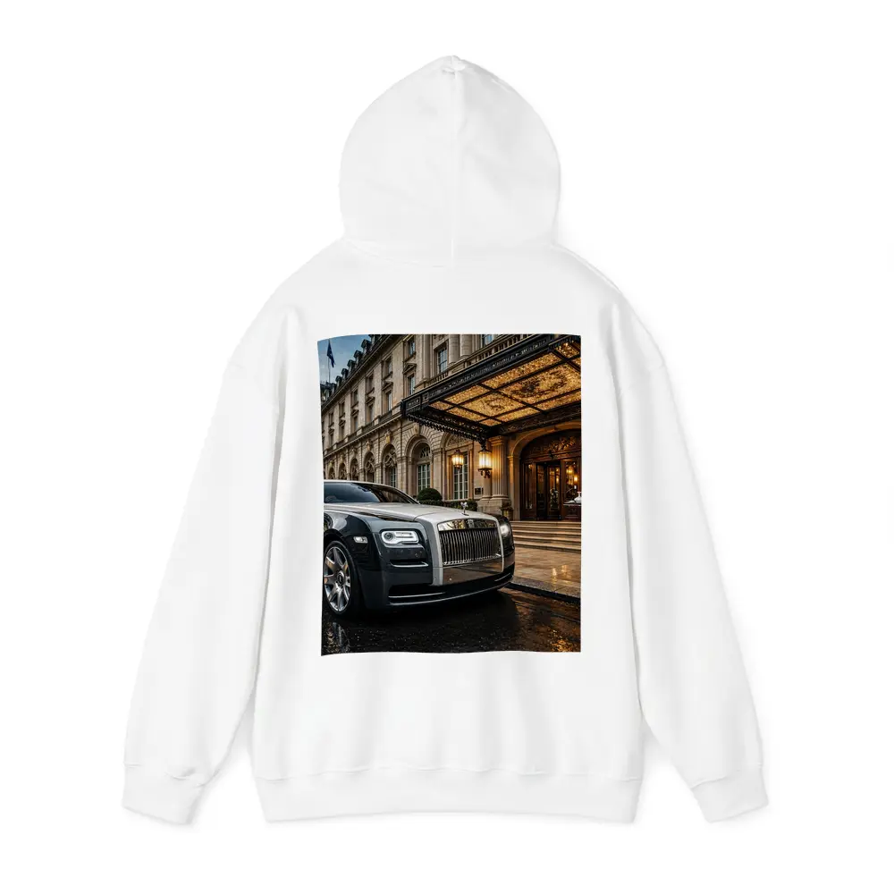 Rolls Royce Ghost Outside Luxury Hotel Entrance – Hoodies
