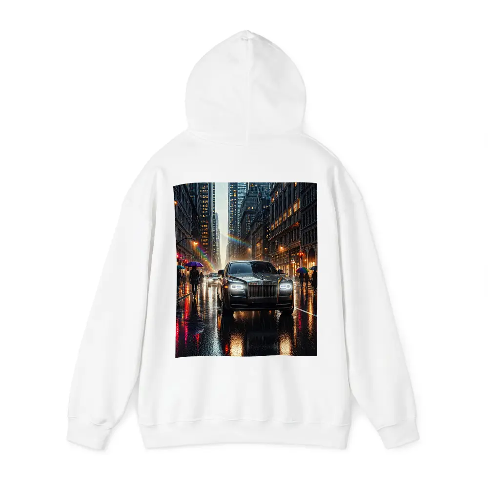 Rolls Royce Ghost Rainy City Street Night – Hoodies