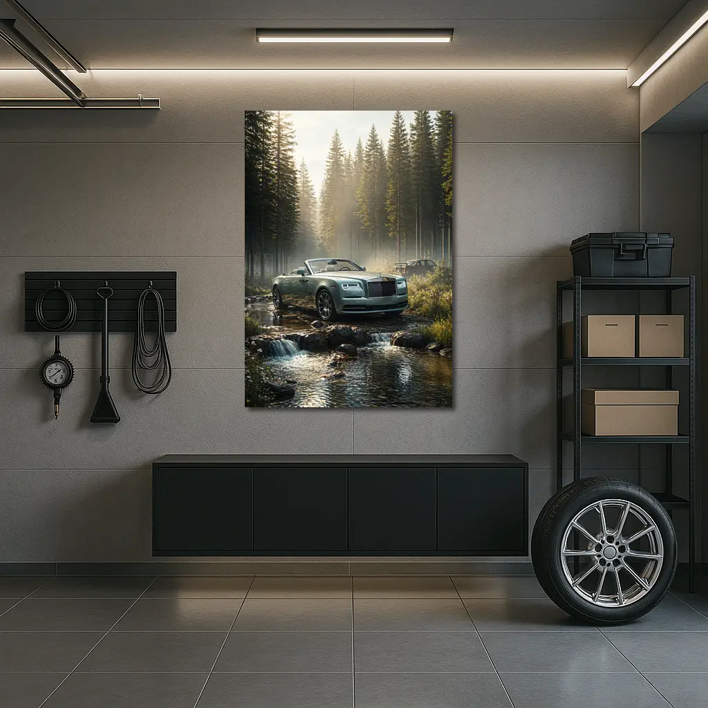 Rolls Royce Dawn Convertible Forest Stream – Wall Art