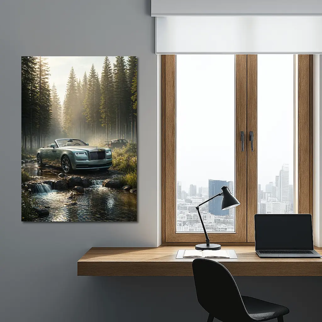Rolls Royce Dawn Convertible Forest Stream – Wall Art