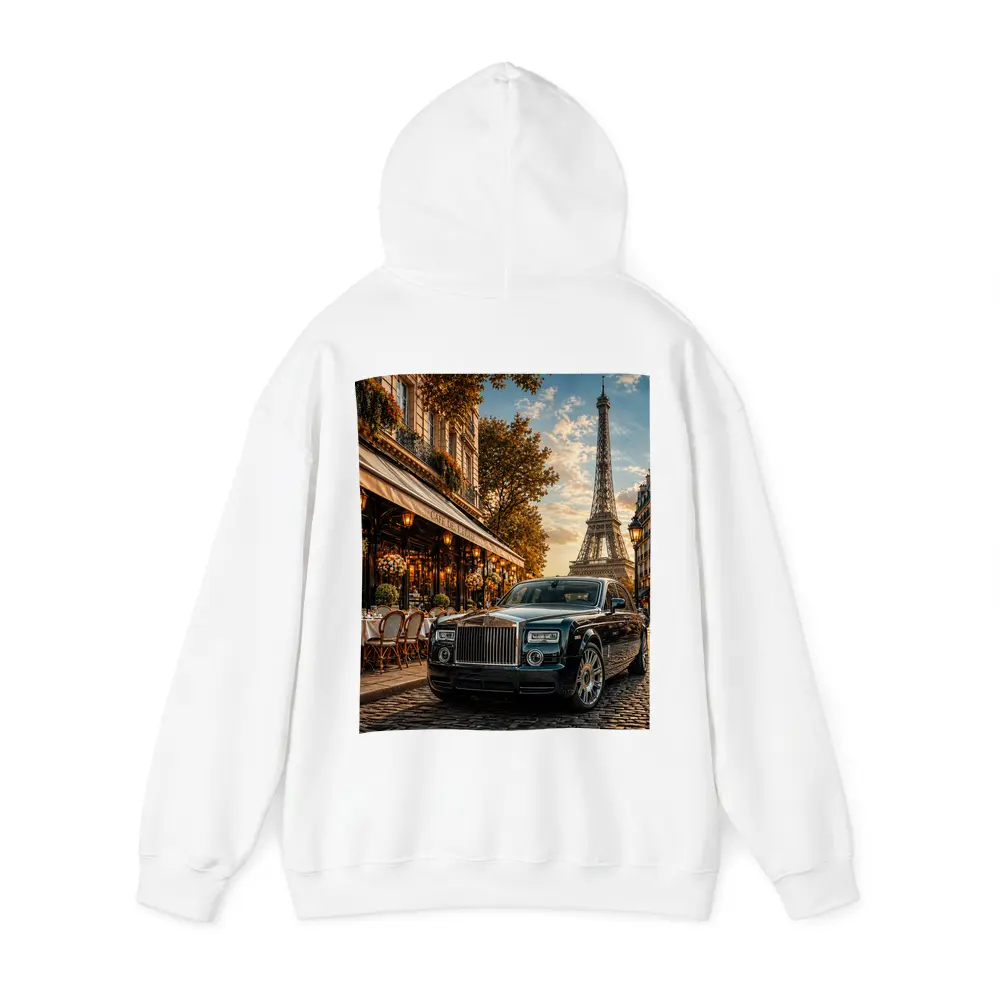 Rolls Royce Phantom Parked Paris Eiffel Tower – Hoodies
