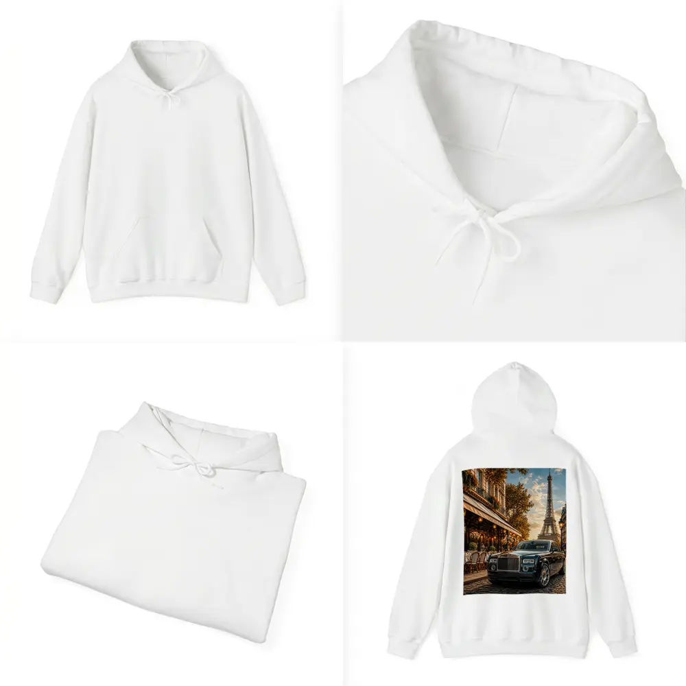Rolls Royce Phantom Parked Paris Eiffel Tower – Hoodies