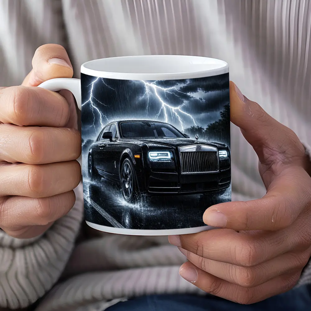 Rolls Royce Phantom Black Stormy Night Drive – Mugs