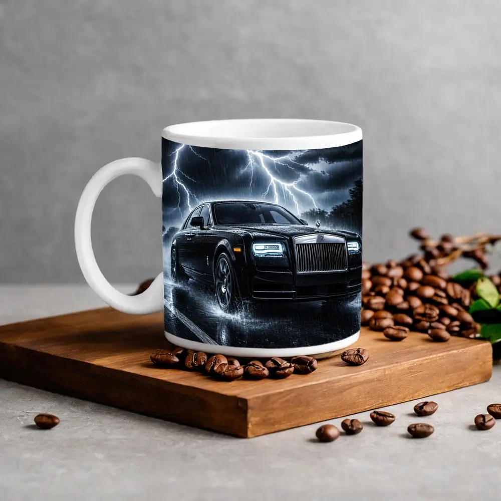 Rolls Royce Phantom Black Stormy Night Drive – Mugs