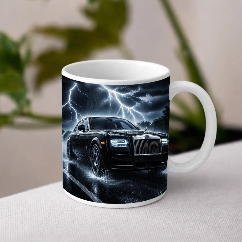 Rolls Royce Phantom Black Stormy Night Drive – Mugs