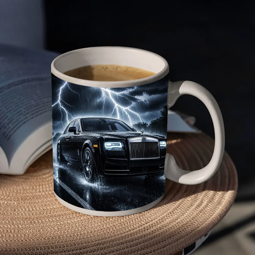 Rolls Royce Phantom Black Stormy Night Drive – Mugs