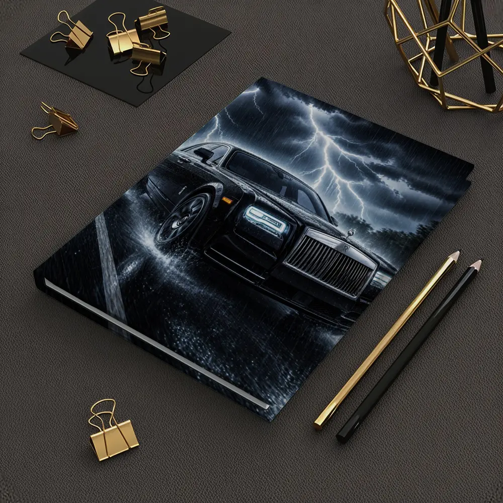 Rolls Royce Phantom Black Stormy Night Drive – Notebooks