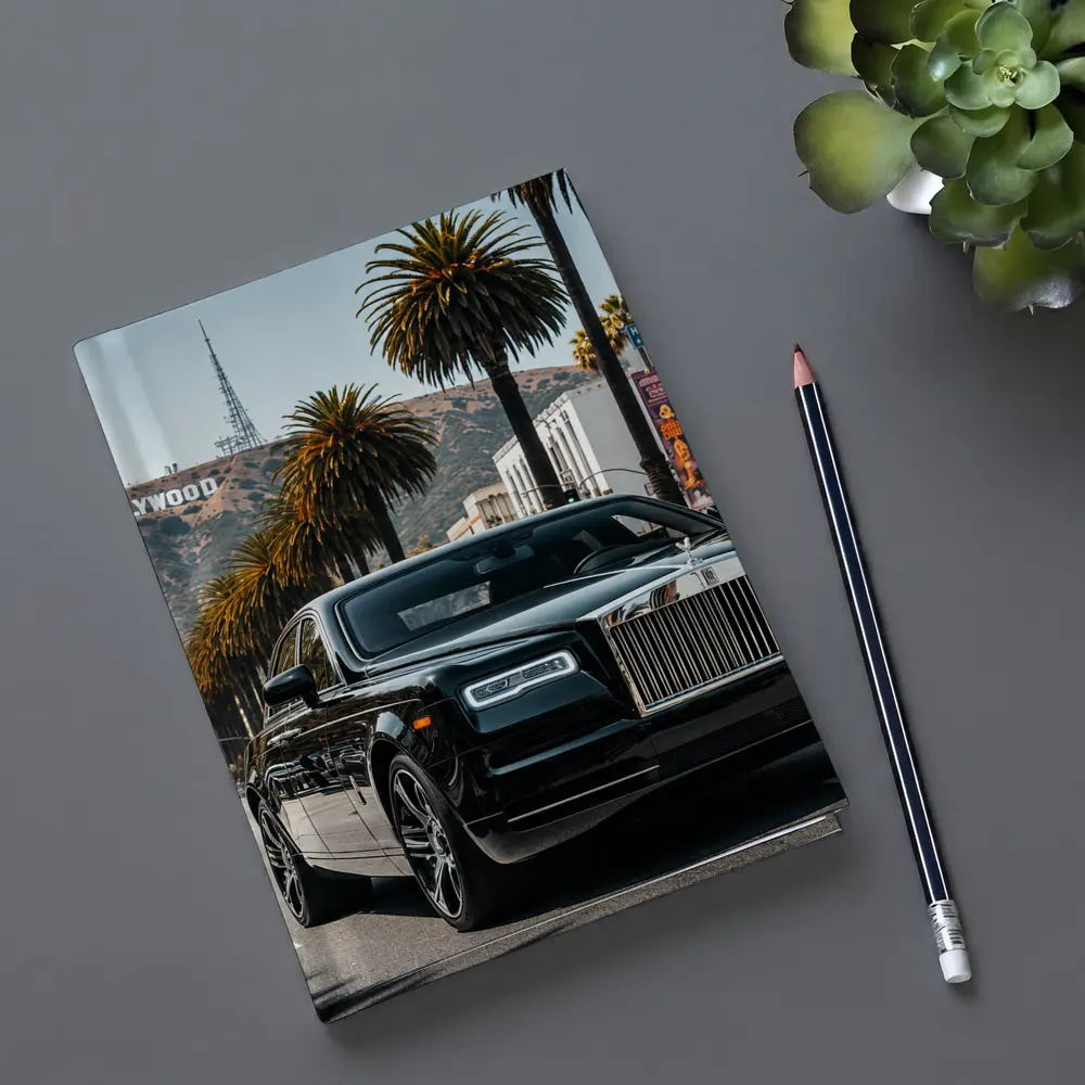 Rolls Royce Ghost Black Hollywood Boulevard Los Angeles – Notebooks