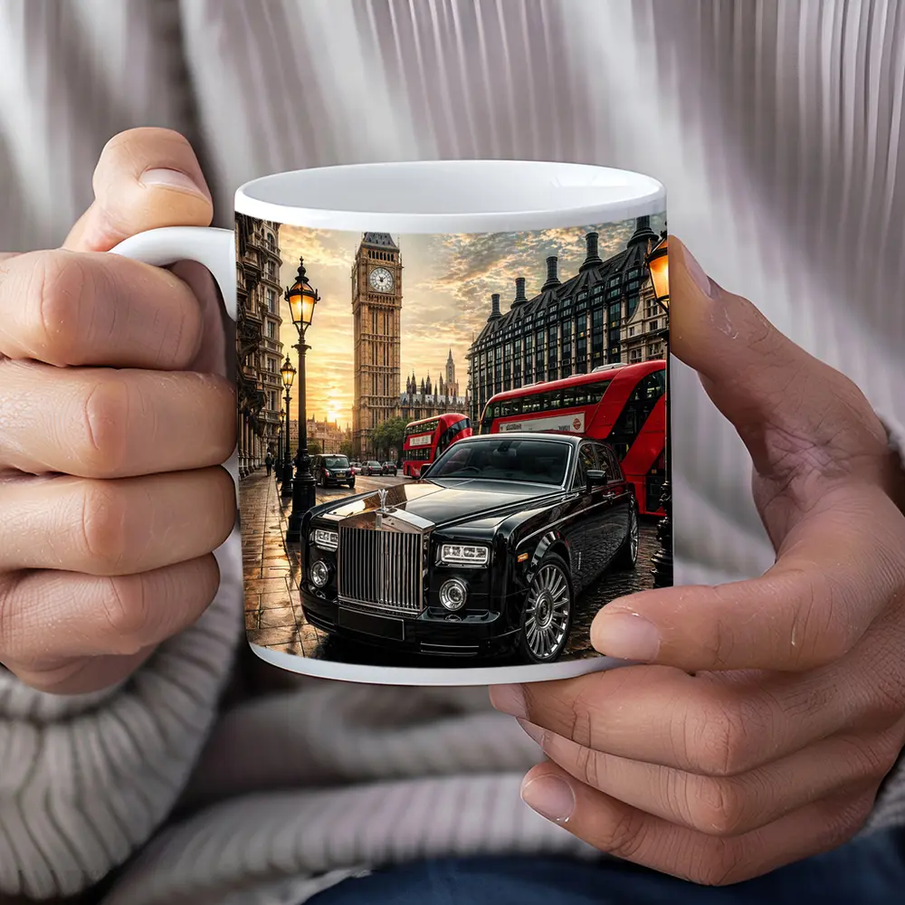 Rolls Royce Phantom Big Ben London Street – Mugs