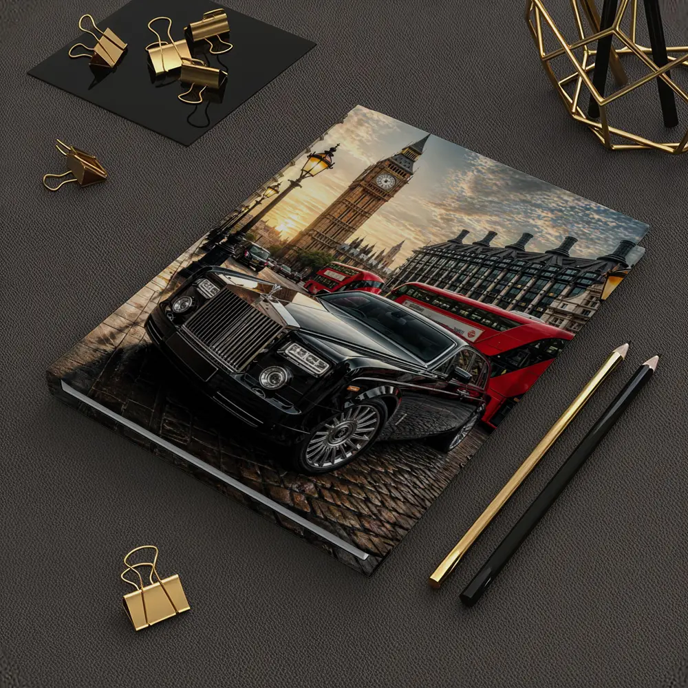 Rolls Royce Phantom Big Ben London Street – Notebooks