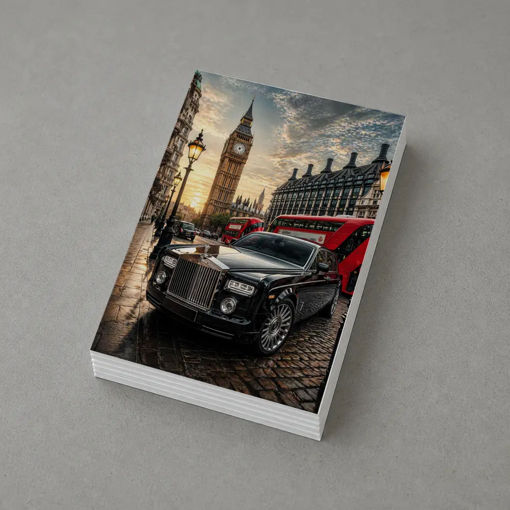 Rolls Royce Phantom Big Ben London Street – Postcards