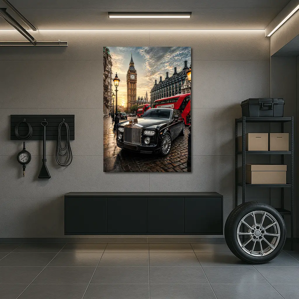 Rolls Royce Phantom Big Ben London Street – Wall Art