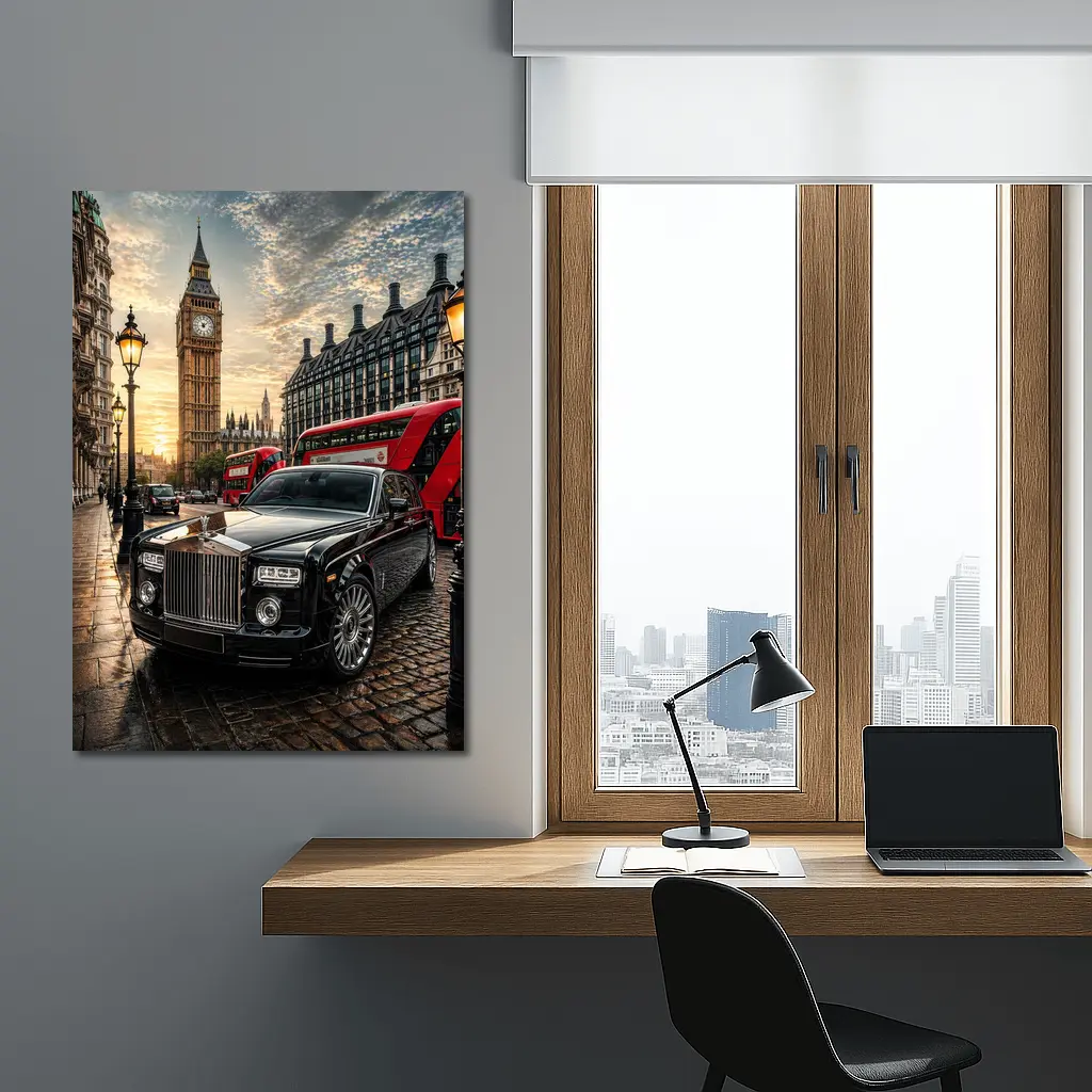 Rolls Royce Phantom Big Ben London Street – Wall Art