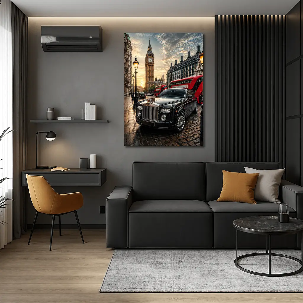 Rolls Royce Phantom Big Ben London Street – Wall Art