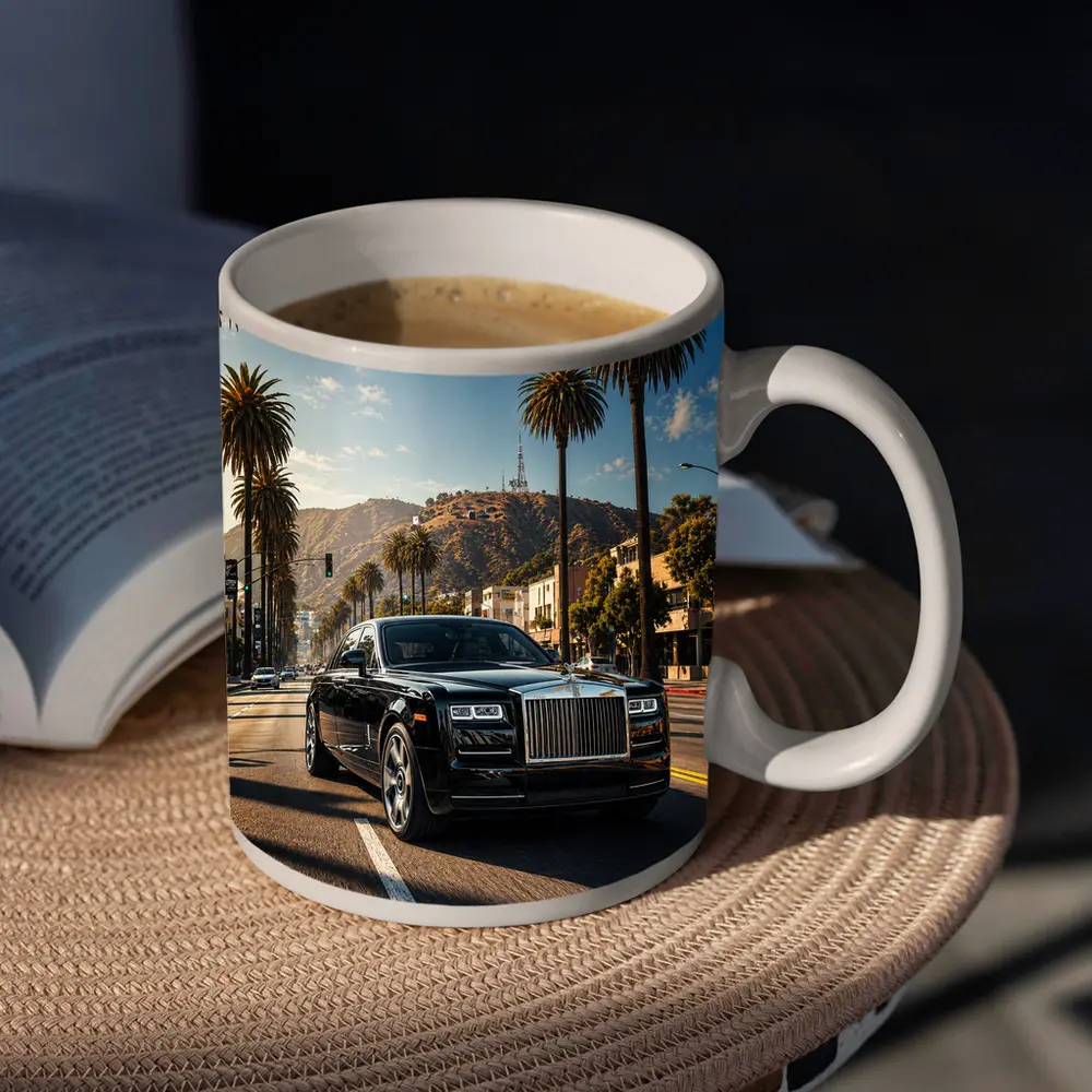 Rolls Royce Phantom Cruising Los Angeles Street – Mugs