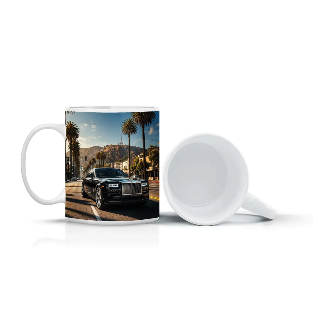 Rolls Royce Phantom Cruising Los Angeles Street – Mugs