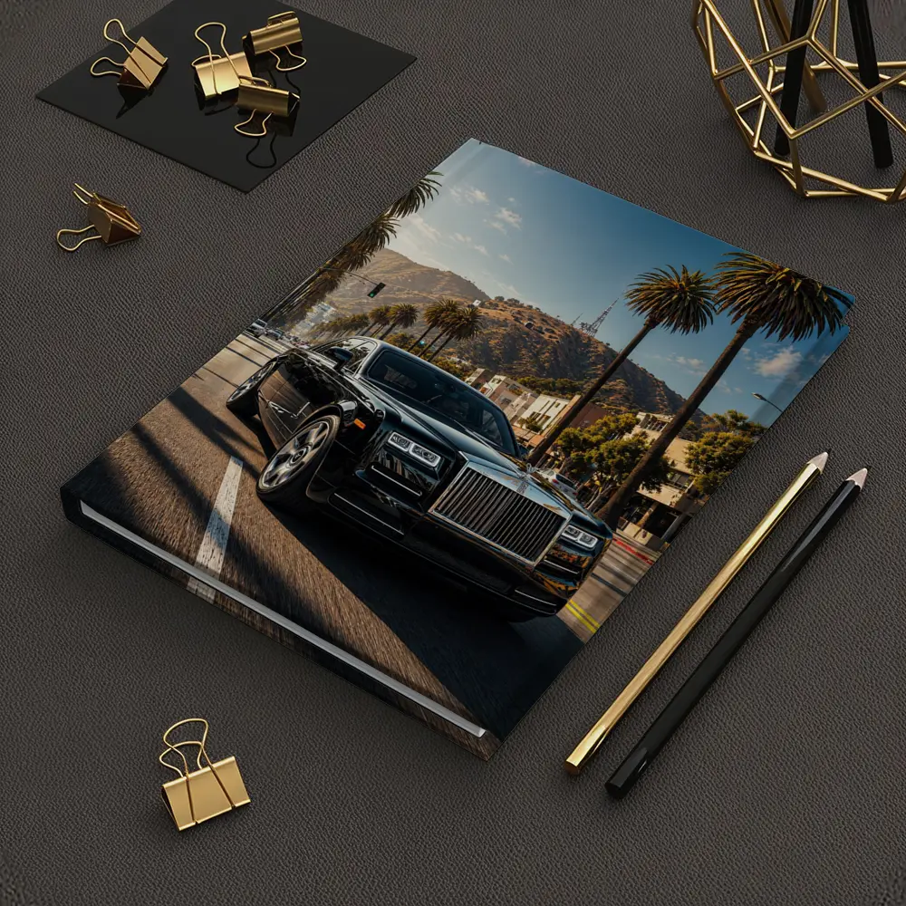 Rolls Royce Phantom Cruising Los Angeles Street – Notebooks