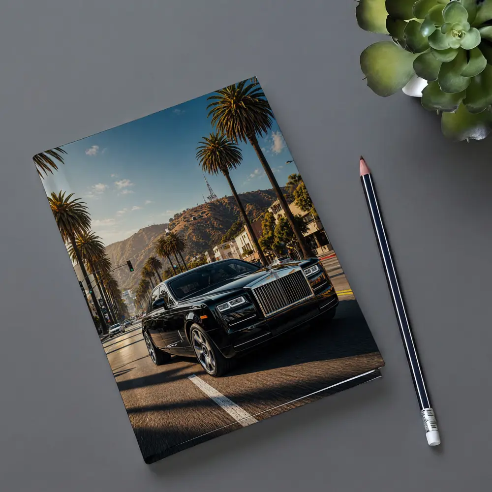 Rolls Royce Phantom Cruising Los Angeles Street – Notebooks