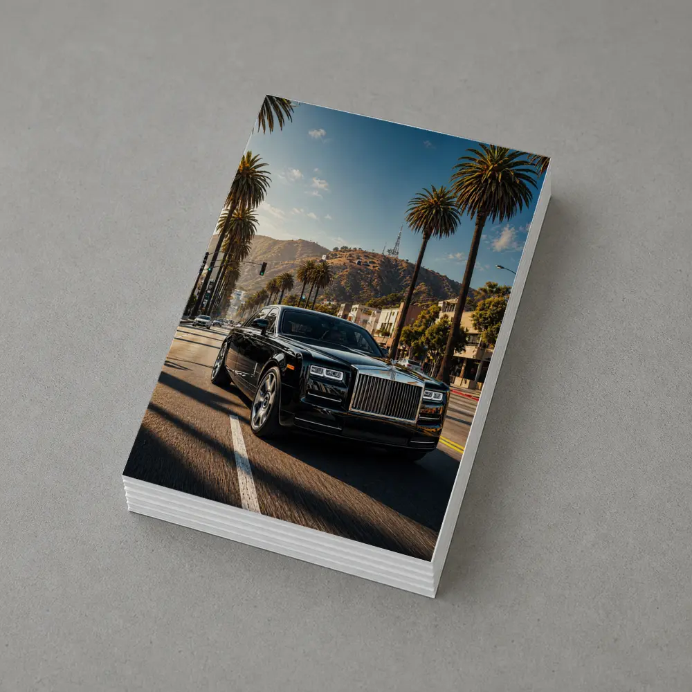 Rolls Royce Phantom Cruising Los Angeles Street – Postcards