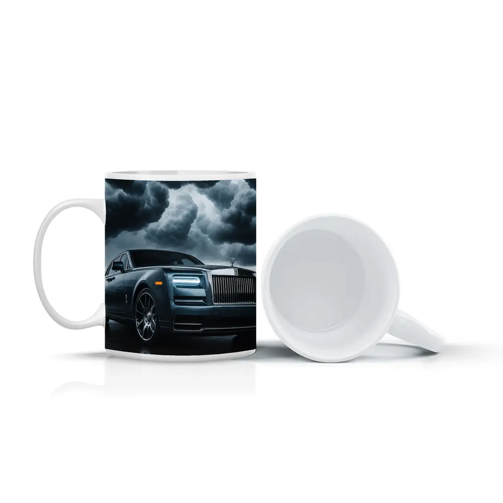 Rolls Royce Phantom Under Dark Stormy Skies – Mugs