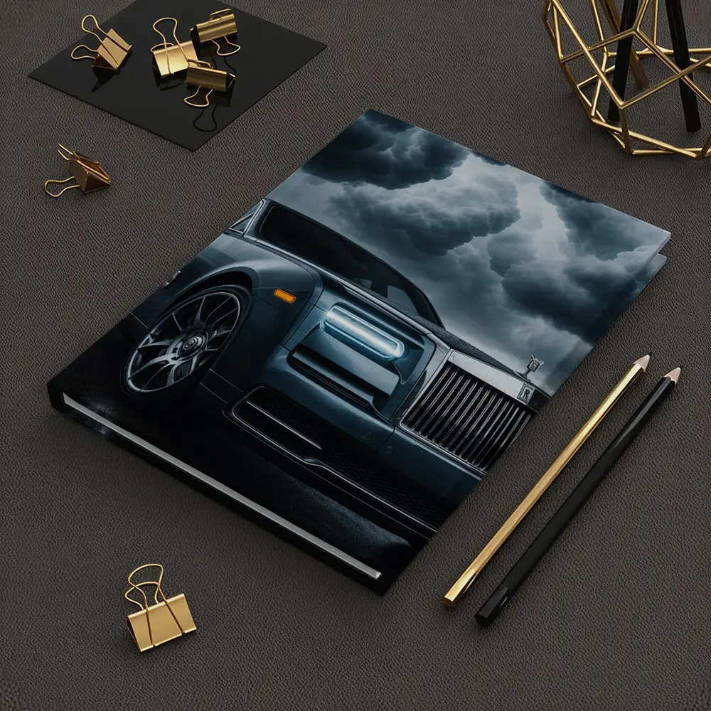 Rolls Royce Phantom Under Dark Stormy Skies – Notebooks
