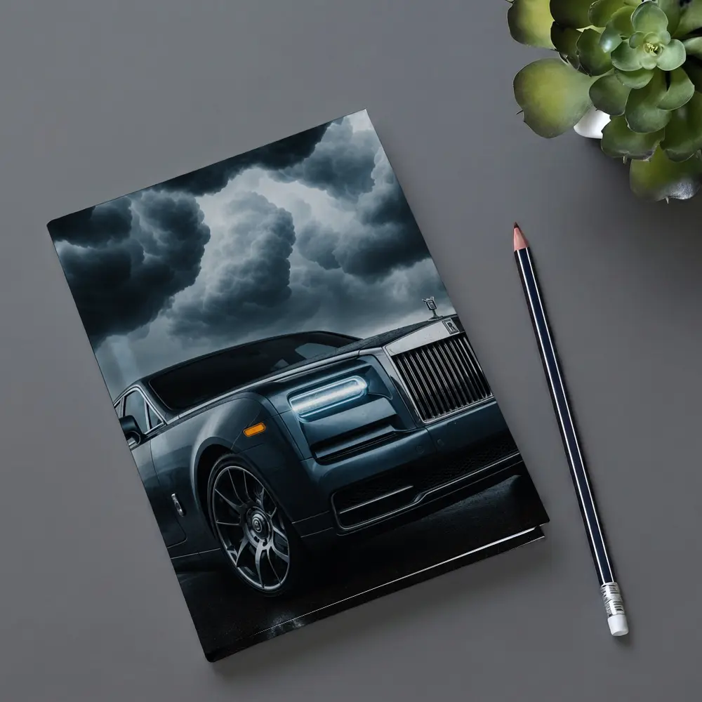 Rolls Royce Phantom Under Dark Stormy Skies – Notebooks