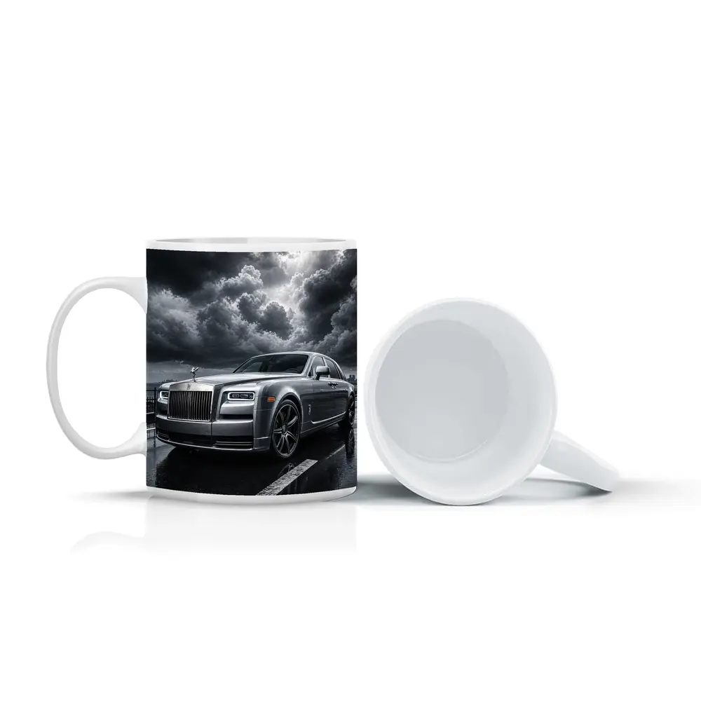 Rolls Royce Phantom Under Stormy Dark Skies – Mugs